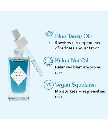 HERBIVORE Botanicals Lapis Blue Tansy Balancing Face Oil - 0.3 fl oz - For Oily, Blemish Prone Skin - Buy Online on GoSupps.com