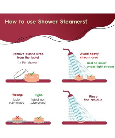 8-Pack Lavender Shower Steamers with Essential Oils for Home Spa | Bath Bombs Melts - Buy Online on GoSupps.com