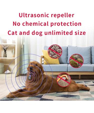 Ehoter Portable Ultrasonic Flea & Tick Repeller for Dogs & Cats - USB Rechargeable Insect Control (2 Pack White & Black) | International Shipping - Buy Online on GoSupps.com