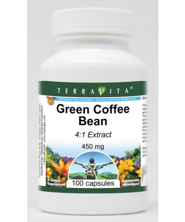 Green Coffee Bean 4:1 Extract - 450 mg (100 Capsules ZIN: 523280) - 3 Pack