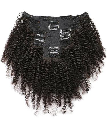 8 Piece Afro Kinky Curly Clip-In Extensions | 100% Remy Virgin Hair | 24 Black 120g - Shop Now! - Buy Online on GoSupps.com