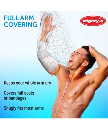 Adult Waterproof Arm Cast Cover - 2 Pack for Shower - Full Arm Protection - Buy Online on GoSupps.com