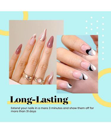 6 in 1 Gel Nail Glue | Super Strong UV Gel X Nail Glue for Nail Tips with Top Coat - Buy Online on GoSupps.com