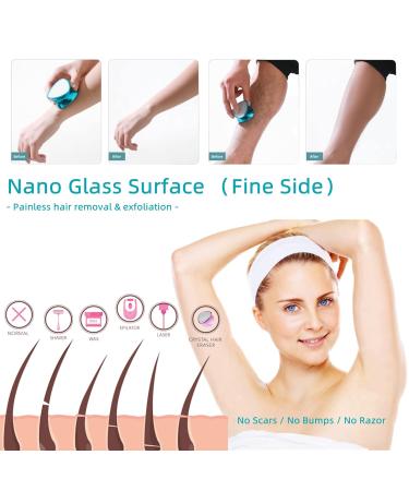 Bleame Crystal Hair Eraser 2023 - Hair Remover for Women and Men | Fast, Reusable, and Portable Epilator for Arms, Legs, Back - Pink - Buy Online on GoSupps.com
