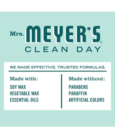 Mrs. Meyer's Clean Day Mint Soy Tin Candle - 12 Hour Burn Time Natural Essential Oils Eco-Friendly 2.9 oz | International Shipping - Buy Online on GoSupps.com