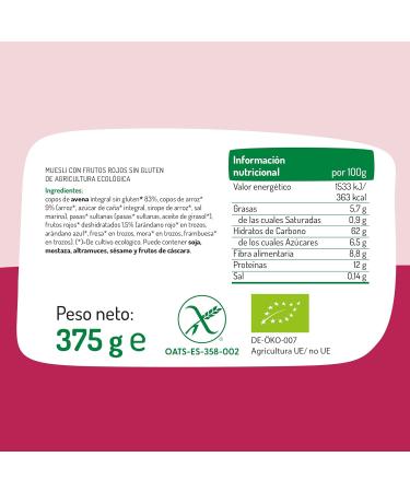 Red-berry muesli 375 g - Buy Online on GoSupps.com