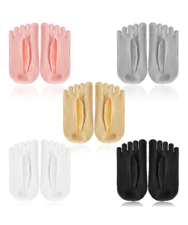 Buy 5 Pairs Women's Breathable Thin Toe Socks for Bunion Relief | Five Finger Orthopedic Compression & Separator Socks | Sizes 6-9 - Buy Online on GoSupps.com