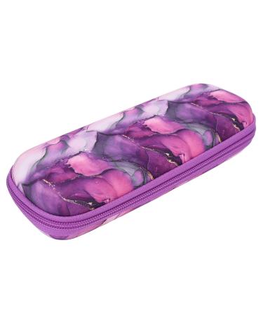 Insulin Cooling Bag Travel Insulin Cooler Case Diabetic Insulated Cooling Bag with Multi Layers Zipper Waterproof Cooling Bag for Insulin Pen Medication (Purple)