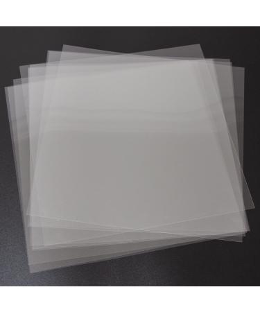 7.5Mil Blank Mylar Sheet (10 Pack), 12 X 12 Clear Plastic Sheet, Clear Acetate Sheets for Cricut, Stencil Plastic Sheets for Cutting Machine, PET Stencil Material Clear, 7.5mil, 12" x 12, 10 Pack
