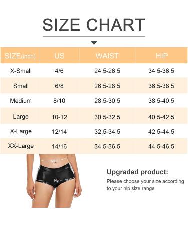 Javly Women's Metallic Rave Booty Shorts - X-Small Black | Halloween Clubwear - Buy Online on GoSupps.com