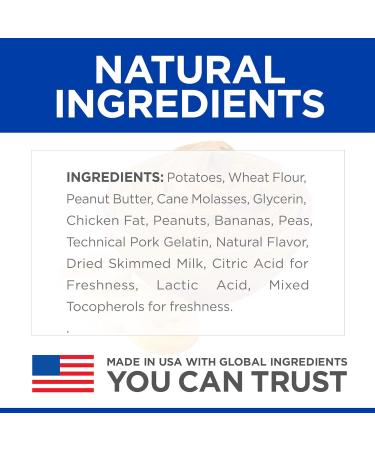 Hills Natural Soft Savory Dog Treats with Peanut Butter & Banana (8 oz) + Grain Free Soft-Baked Naturals Dog Treats with Chicken & Carrots (8 oz) - Buy Online on GoSupps.com