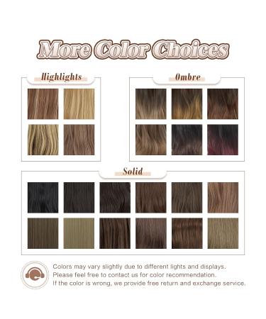 Feshfen Secrets Hair Extensions - Long Corrugated Invisible Synthetic Hair Ombre Dark Brown to Sandblond 45 cm for Women - Buy Online on GoSupps.com