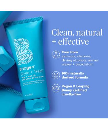 Briogeo Style + Treat Yuzu + Plum Oil Cream | Soft Heatless Styling for Frizzy Wavy Hair | Vegan & Cruelty-Free | 4 fl oz - Buy Online on GoSupps.com
