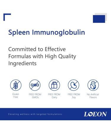 LOEON Spleen immunoglobulin - Vitamin C - zinc - 45 Capsules - Immune Support Supplements - Buy Online on GoSupps.com