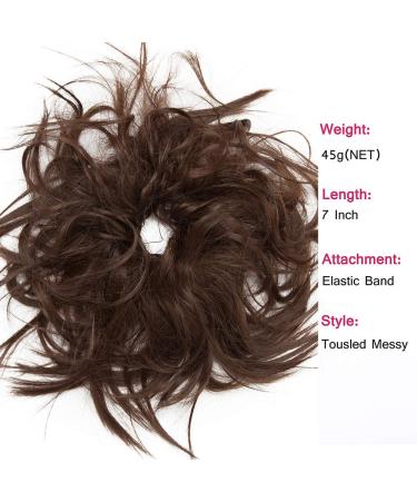 Buy Tess Hair Part Dutt Tie - Smooth Shaped Hair Knot Updos | Affordable 45g Medium Brown Hair Extensions for Women - Buy Online on GoSupps.com