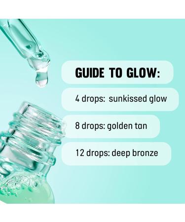 Isle of Paradise Self Tanning Face Drops Dark (30 ml) - Natural & Vegan Self Tanning Drops for Skin Care - Dark Shade (Pack of 1) - Buy Online on GoSupps.com