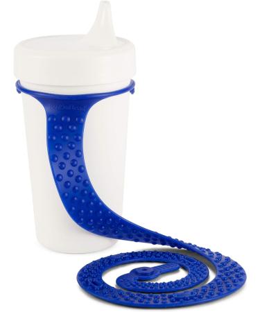 BooginHead SippiGrip Silicone Baby Bottle Holder & Sippy Cup Strap 2-Pack - Royal Blue - Buy Online on GoSupps.com