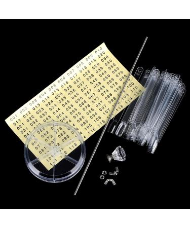 120pcs BNG Nail Color Wheel Display | Nail Art Polish Colour Chart | Professional Salon Tool with Spiral Stand | Fan-shaped Square Sticks | Clear - Buy Online on GoSupps.com