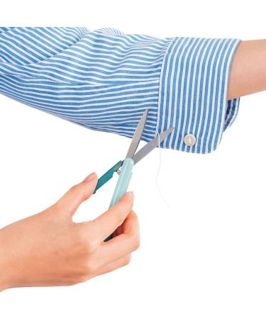 Plus Pen Style Non Stick Compact TSA Twiggy Scissors with Cover Turquoise One Size No Color - Buy Online on GoSupps.com