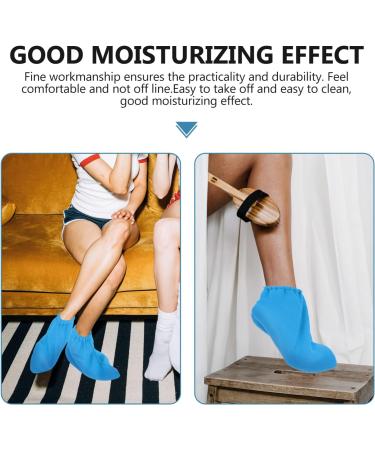 minkissy Home Spa 1pair Mouth Foot Cover Paraffin Wax Hand Cover Paraffin Wax Bags Paraffin Wax Bath Liners Paraffin Bath Feet Liners Foot Wrapping Cover Bath Mat Work Polyester Simple 30x23cm Blue - Buy Online on GoSupps.com