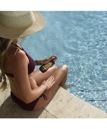 Australian Gold SPF 4 Spray Oil Sunscreen - 8 oz | Carrot Oil Formula | Broad Spectrum | Water Resistant - Buy Online on GoSupps.com