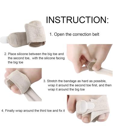 Bunion Corrector Non-Slip Toe Smoothing Fabric for Broken Toe Protection & Deformation Prevention | Ideal for Home Rehabilitation - Buy Online on GoSupps.com