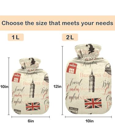 Buy NAANLE LONDON 1L Transparent Hot Water Bottle - Heat & Cold Therapy | Bed Hand Warmer for Pain Relief - Buy Online on GoSupps.com