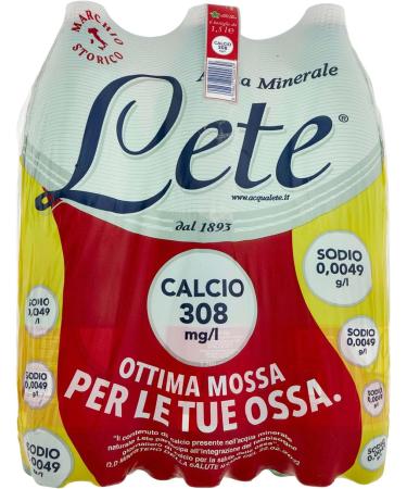 Lete Acqua Minerale Effervescente Naturale 1.5L (Confezione da 6) - Buy Online on GoSupps.com