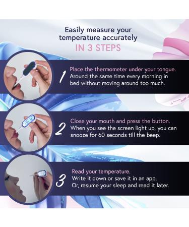 2023 iProven Basal Body Thermometer with Jumbo LCD & Backlight - Accurate BBT for Ovulation Tracking - Buy Online on GoSupps.com