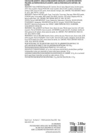 Venchi - Murrine Collection - Blue set with assortment of Gianduiotti 110g - Piedmont Hazelnuts IGP - Gluten free - Gift idea - Buy Online on GoSupps.com