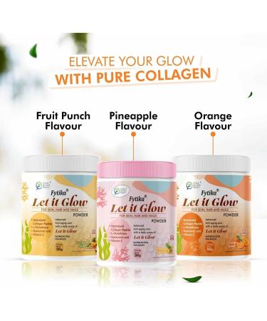 FYTT-IKA HEALTHCARE PRODUCTS Let It Glow Collagen Supplement for Men&Women L- Glutathione Vitamin C Sesbania Agati Extract Promotes Healthy Skin Hairs and Nails(Pineapple Powder Pack of 1) - Buy Online on GoSupps.com