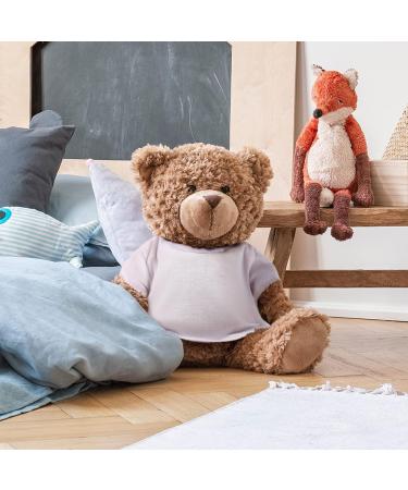 SKYLETY 6 Pcs White Bear Clothes Set for 14-18 Inch Stuffed Animals - Classic Crew Neck T-Shirt Design - Buy Online on GoSupps.com