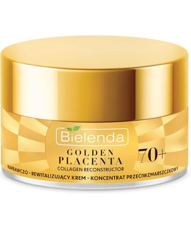 Bielenda Golden Placenta Collagen Reconstructor Repairing Revitalizing Anti Wrinkle Cream 70+ Day/Night 50ml - Buy Online on GoSupps.com