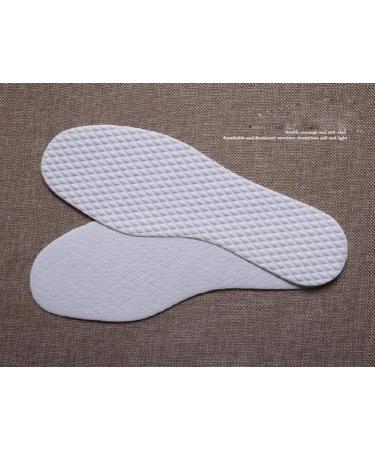 10 Pairs White Disposable Breathable Barefoot Insoles - Men's 26CM | Sweat Absorbing Shoe Pads for Running & Hiking - Buy Online on GoSupps.com