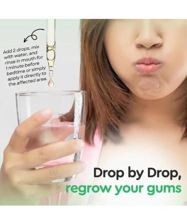 2024 New 5Pcs DentiZen Gum Regrowth Drops - DentiZen Regrowth Drops | DentiZen Gum Therapy | Teeth Whitening Gel | Gum Disease Treatment | Receding Gum Treatment - 30ml/1fl.oz - Buy Online on GoSupps.com