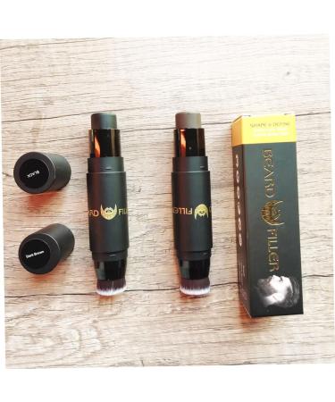 Mipcase 4pcs Dye Encryption with Cosmetic Small Beauty Pen Bearded Barber -in- Stick Portable Practical mediumx4pcs Dark Brownx4pcs - Buy Online on GoSupps.com