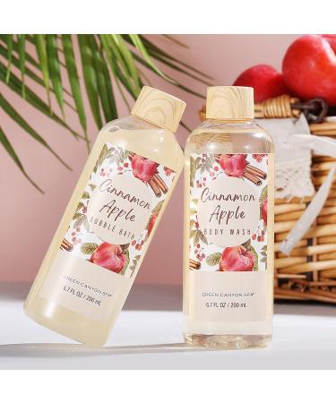 Green Canyon Spa Cinnamon Apple Bath Gift Set for Women - 11Pcs | Mother's Day & Birthday Gift Idea - Buy Online on GoSupps.com