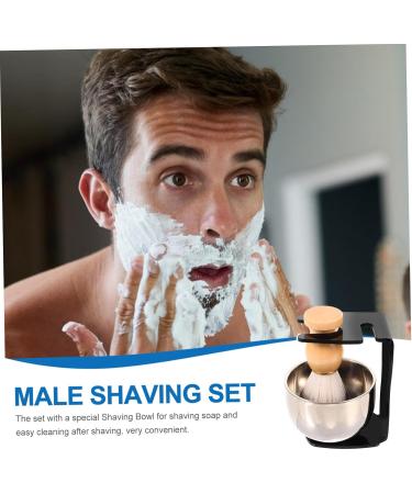 Foytoki Shaving Set: Soak Soap Cream Bowl & Beard Brush - Premium Razor Brushes for Ultimate Grooming - Buy Online on GoSupps.com