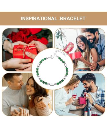 Stone Inspirational Bracelet Durable stone affirmation jewelry Elevate Spirit with Stone Inspirational Bracelet Empowering Gemstone Wristband Infused and Positive Energy Ideal for Daily Inspiratio - Buy Online on GoSupps.com