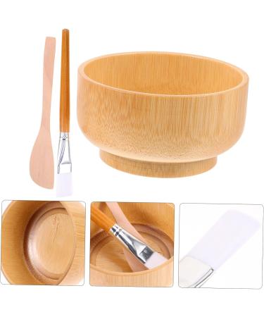 1 Set Wooden Bowl Facial Diy Facialmask Bowl Diy Beauty Bowl Beauty Tools + Accessories Clay Esthetician Supplies Make up Kit Making Tools - Buy Online on GoSupps.com