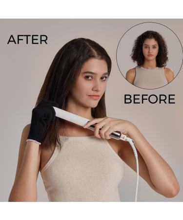 Premium Titanium Flat Iron Hair Straightener - Ultra Thin Double-Sided Fast Heating Dual Voltage - Perfect for Straightening & Curling - Ideal Gift for Women - Buy Online on GoSupps.com