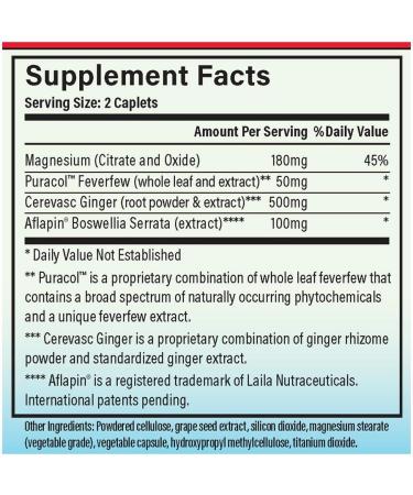 MigreLief-Now: Fast Acting Formula for Migraine & Headache Relief - 60 Vegetarian Capsules - Buy Online on GoSupps.com