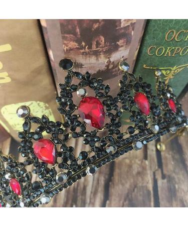 Shop Lurrose Bride Crown Tiara - Rhinestone Headband for Weddings & Parties | Silver & Blue Hair Decoration - Buy Online on GoSupps.com