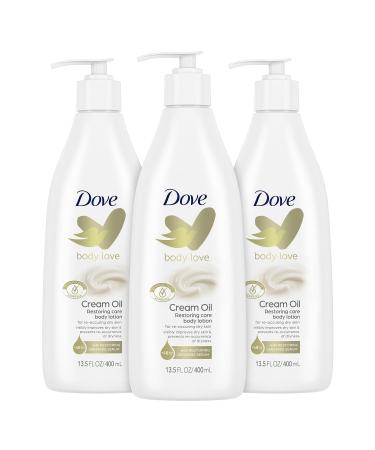 Dove Body Love Body Lotion for Reoccuring Dry Skin Restoring Care Visibly Improves Very Dry Skin 13.5 oz 3 Count
