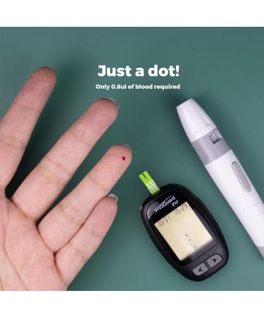 Blood Glucose Monitor - Blood Sugar Test Kit with 100 Test Strips 100 Lancets Lancing Device & Glucometer - No Coding Large Display Ideal for Home Use - Buy Online on GoSupps.com