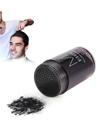 Hair Building Fibers Hair Fiber Powder Women Men Baldness Concealer Thickening Hair Building Fibers Powder (Black)
