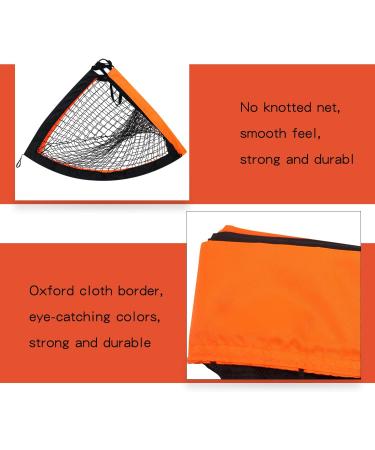 2 Pack Portable Kid Soccer Goals - 4x3 Size for Backyard Indoor/Outdoor Play | Pop Up Goals in Orange - Buy Online on GoSupps.com