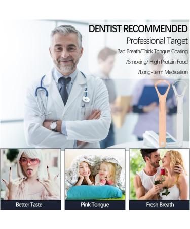 SSKHE Tongue Cleaner 4 Pack - Stainless Steel Metal Tongue Scraper for Fresh Breath - Ideal for Adults - Buy Online on GoSupps.com