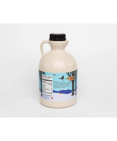 Organic Vermont Maple Syrup - Grade A Amber Rich Quart Jug (32 oz) | Barred Woods - Buy Online on GoSupps.com