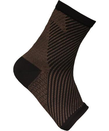 Buy Copper D 2 Sleeves Dark Rayon Bamboo Compression Ankle Support | Injury Relief & Daily Comfort - Large XL/XXL - Buy Online on GoSupps.com